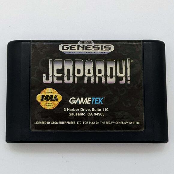 SEGA Genesis Video Game Lot of 2 RBI Baseball 4 and Jeopardy! with Alex Trebek - Picture 3 of 10